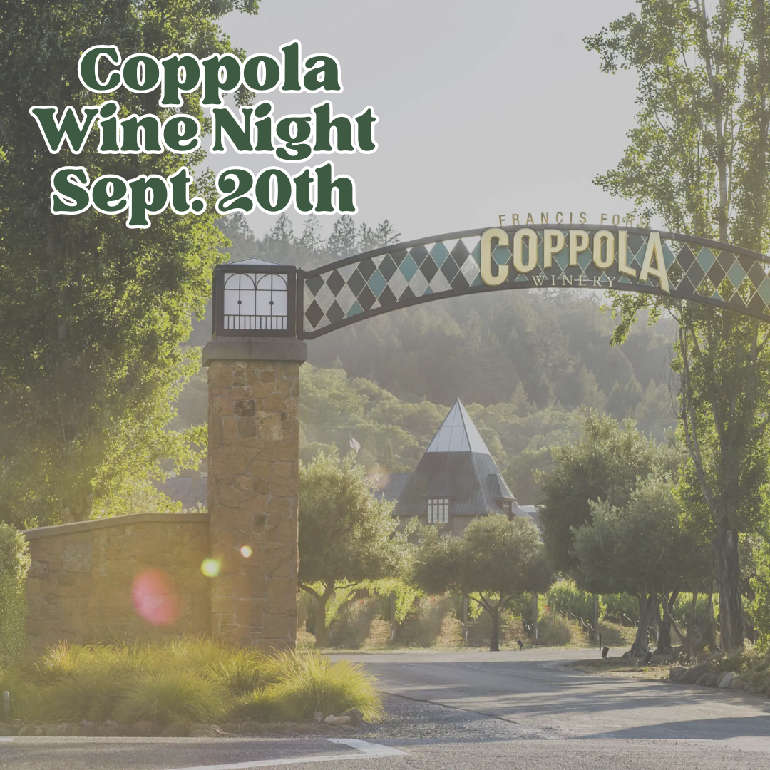 Coppola Wine Tasting - September 20th
